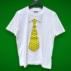 Vintage 90s Shamrock tie graphic tee
